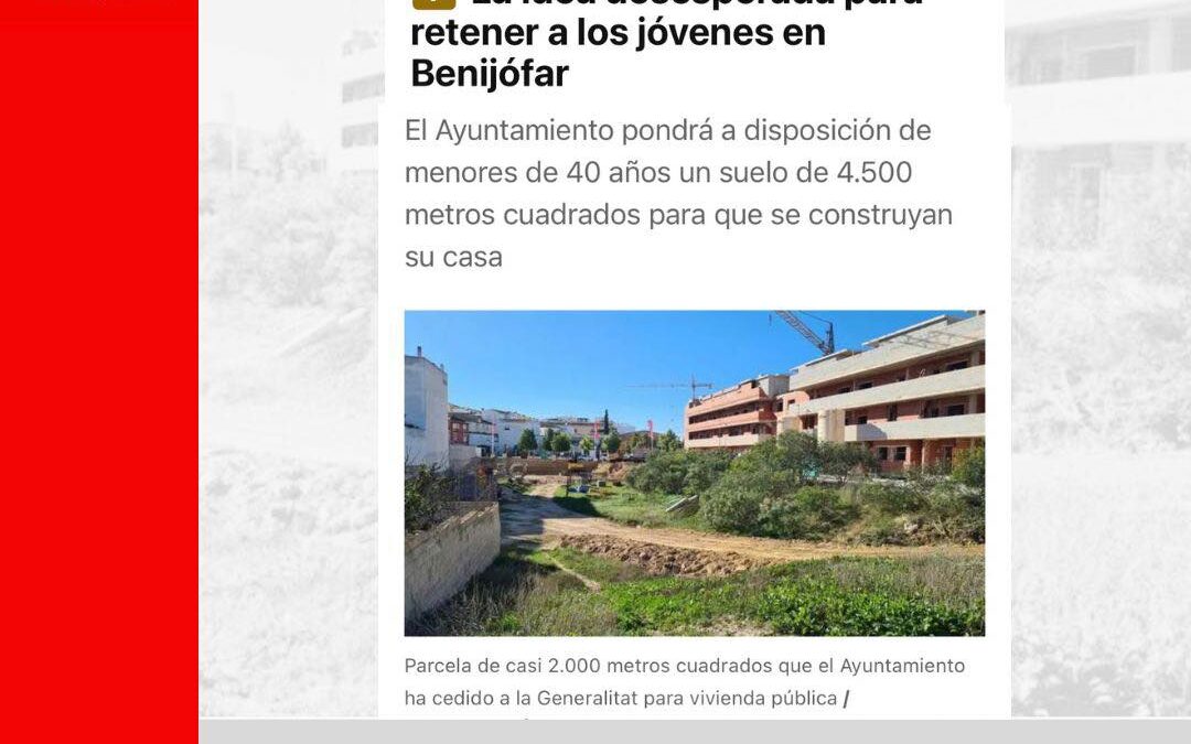 Casas con fecha de caducidad: la última disparatada ocurrencia del alcalde de Benijófar